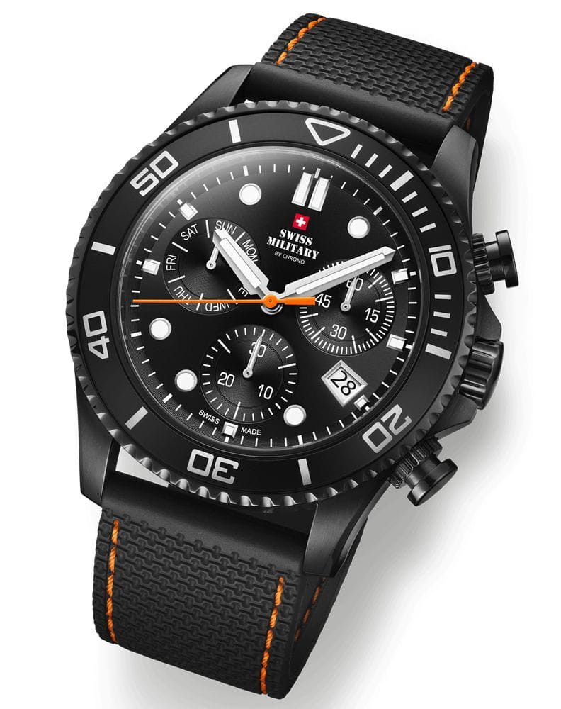 Swiss Military by Chrono Swiss Military by Chrono XL Chronograph SM34101.08 , наручные мужские часы фото под углом